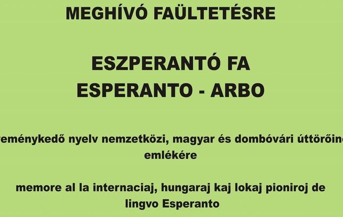 Eszperantó fa – Dombóvár