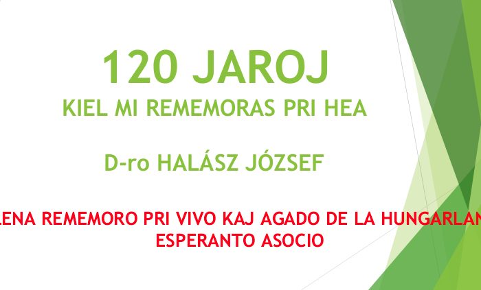 120 jaroj de Hungaria Esperanto-Asocio
