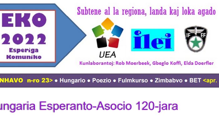 EKO 2022/23 – Hungaria Esperanto Asocio 120-jara