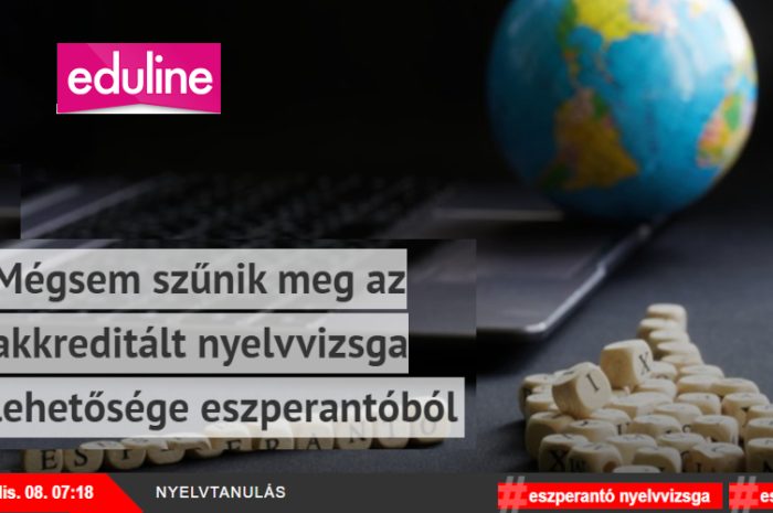 Mégsem szűnik meg az akkreditált nyelvvizsga lehetősége eszperantóból