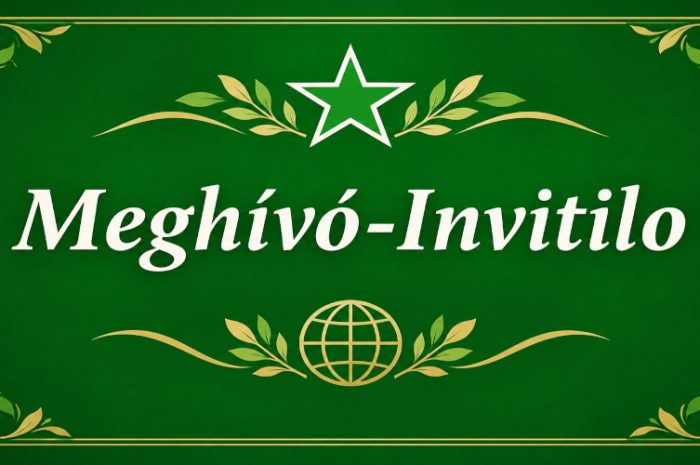 Meghívó eszperantó emlékhely avatásra – 2026. október 17.